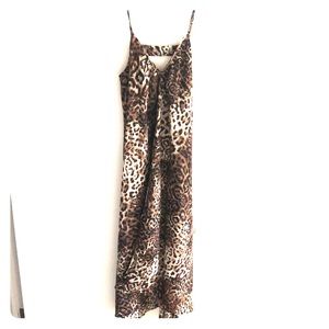 PINK stitch label leopard maxi dress